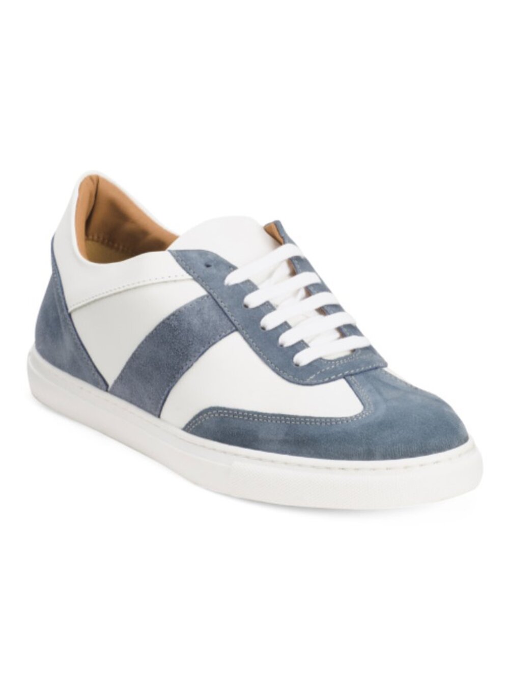 BRUNO MAGLI Men's Made In Italy Leather And Suede Benito Sport Casual Sneakers
